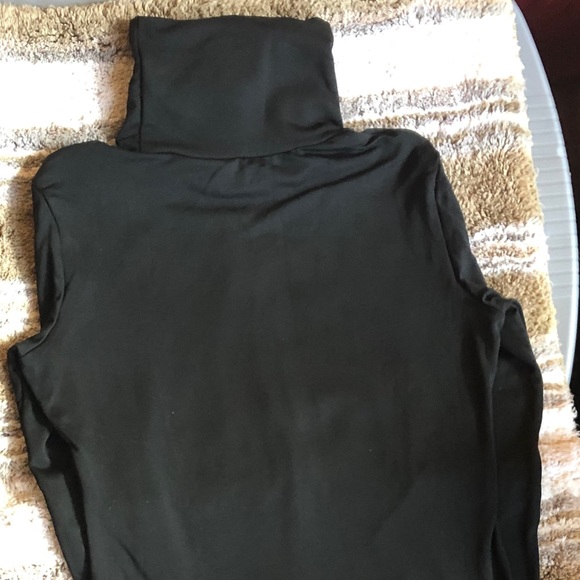 Women Long Sleeve Turtleneck Jumpsuit Bodysuit - Picture 4 of 6